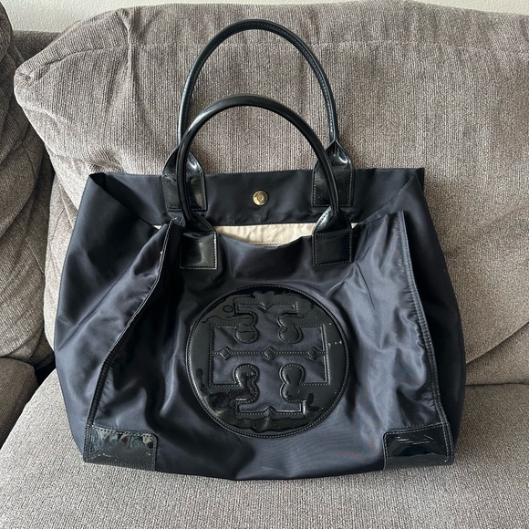 Tory Burch Ella Patent Nylon Tote - Picture 1 of 4